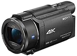Sony Handycam FDR-AX53 - Videocámara (pantalla de 3', con grabación 4K Ultra HD, lente Zeiss Vario-Sonnar de 26,8 mm, zoom óptico de 20x)