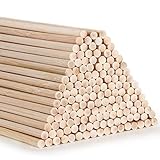 Varillas de bambú para manualidades, 30 cm / 11,8 pulgadas para proyectos de manualidades, varillas largas de madera para bricolaje, 150 piezas de varillas de bambú (3mm/0.12inch)