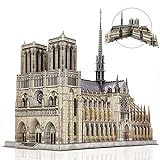 CubicFun 3D Puzzle Notre Dame de Paris Grande Arkitekturmodeller til at bygge souvenirgave til voksne, 293 stykker