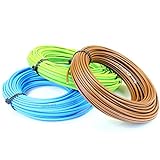 Cable de cable de 6 mm de núcleo único 6491X azul, marrón y amarillo y verde, longitud de corte de 50 metros