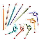 Lápices flexibles 50 piezas Lápiz Suave Tiras de Colores Decon Borrador Divertido y Práctico Lápiz Magic Bend para Regalo de los Niños