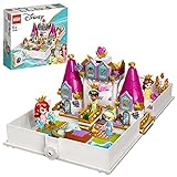 LEGO 43193 Disney Cuentos e Historias: Ariel, Bella, Cenicienta y Tiana, Castillo de Juguete con 4 Micro Muñecas