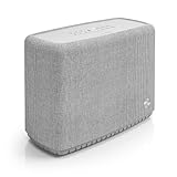 Audio Pro Altavoz Bluetooth y WiFi Inalámbrico Multiroom Potente - Speaker con AirPlay2, Google Cast, Spotify Connect y HiFi - Resistente al Agua IPX2 - Bafle para Uso Exterior A15 - Gris Claro