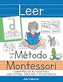 Leer con el Método Montessori: Cuaderno de actividades con letras, tarjetas y recortables