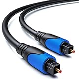 deleyCON 10m Cable de Audio Digital Óptico SPDIF - Enchufe Toslink 2x El Cable Digital Cable de Audio LWL Cable de Fibra Óptica Digital