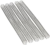 Fellowes 25 espirales metálicas para encuadernar, Paso 5:1, 59 Agujeros, Negro, 16 mm