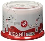 Maxell M180 - DVD-R vírgenes, 16x, 4.7 GB, 50 piezas