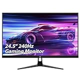 Z-Edge Monitor Gaming de 25' (24,5') 240Hz 1ms MPRT Full HD 350cd/m² Brillo, VA, Sin Marco, FreeSync, HDMI 2.0 y DisplayPort 1.4, Compatible con VESA, Altavoces, Negro