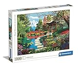 Clementoni - Puzzle 1000 piezas paisaje Jardín Fuji, Puzzle adulto naturaleza (39513)
