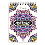 Finoly Livre de Coloriage Mandala pour Adultes - Carnet de Coloriage - 30 Illustrations Originales - Format A4 - Papier Premium - Reliure Spirale (A4, Jour)