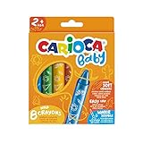 Carioca Baby Wild Crayons | 42892 - Ceras Blandas para Niños a Partir de 24 Meses, 8 Unidades