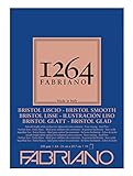Honsell 19100654 Fabriano Bristol 1264 Notepad 4-Ply 200 g/m² DIN A4 50 Sheets Extra Smooth White Paper Free Acid-free ເຫມາະສໍາລັບທຸກເຕັກນິກການແຫ້ງ ແລະເຕັກນິກການປຽກອ່ອນ.