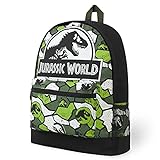 Jurassic World Mochila Escolar - Mochilas Escolares para Niños(Verde)