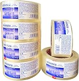 ZCENTER 6 rouleaux ruban d'emballage 48MMx100M ruban d'emballage ruban adhésif pour boîtes et emballages-couleur transparente