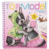 Depesche 11025 Create your TOPModel Doggy - Libro para colorear (22 x 21 x 1,5 cm)