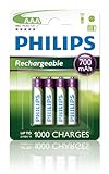 Philips R03B4A70/10 - Pack de 4 pilas recargables (NiMh, AAA)