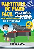Partitura de Piano Fácil para Niños: Canciones Famosas en Orden de Dificultad