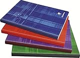 Clairefontaine 9740C - 1 本縫製筆記本（織物書脊）A5 MAXI 光滑內飾，192 頁，顏色隨機