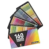 160 Lapices de Colores (Numerados) Zenacolor - Almacenamiento Fácil - Estuche Lapices dibujo profesional para Adultos - Ideal para Colorear, Mandalas Colorear Adultos, Material Escolar