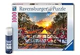 RAVENSBURGER PUZZLE- Ravensburger Fahrradin Amsterdam 82092-Puzzle para Adultos, 1000 Piezas, puzle, Fijar, diseño de Bicicletas (82092)