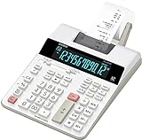 Casio FR-2650RC - Calculadora impresora, 12 dígitos, 6.5 x 19.5 x 31.3 cm, color blanco