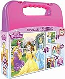 Educa - Princesas Disney Maleta, Conjunto de Puzzles Progresivos, Multicolor (16508)