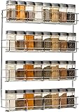 Copa Design Spice Rack - Kitchen Spice Rack - Spice Organizer with 4 Levels - Wall Kitchen Spice Rack - Spice Rack for Pots - ຕິດຕັ້ງງ່າຍຫຼາຍ - ເຄື່ອງເທດບໍ່ລວມເຄື່ອງເທດ