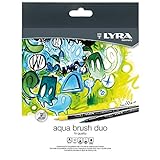 LYRA Aqua Brush Duo, Rotulador doble punta, estuche 12 unidades