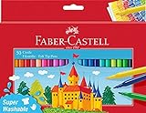 Faber-Castell 554204 - Estuche cartón con 50 rotuladores escolares