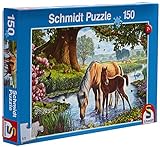 Schmidt 56161 - Caballos de Torrente: Kids Jigsaw Puzzle 150 Piezas Partir de 7 años