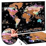 АТЛАС І ЗЕЛЕНА Скретч-карта світу | Карта світу для стін | Скретч-карта Європи | Scratch Map Карта світу з аксесуарами