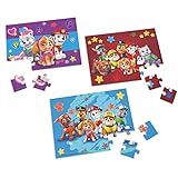 Spin Master Games Paw Patrol, 3 Wood Bundle 24-Piece Kids Puzzles with Portable Wooden Storage Box Chase Marshall Skye Rubble, for Preschoolers Ages 4 and up (6066794)