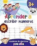 Aprender a escribir números: Aprender a escribir los numeros para niños - Libro infantiles para la escuela primaria - Juego educativo matemàticas - Cuentos infantiles