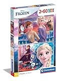 Clementoni - 2 Puzzles infantiles de 60 piezas Frozen 2, puzzle infantil a partir de 5 años (21609)