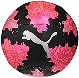 PUMA SPIN Ball Balón de Fútbol, Unisex-Adult, Luminous Pink Black Silver, 5