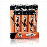 KINSUN Paquet de 8 bateries recarregables NiMH AAA 1.2V per a telèfon sense fil Panasonic Triple A bateria 550mAh HHR-55AAABU 630mAh HHR-65AAABU i 700mAh HHR-75AAA/B