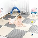 Puzzle Mat ສໍາລັບເດັກນ້ອຍຂອງເດັກນ້ອຍ, BelonLink Soft Rubber Floor, PE Foam Padded Baby Puzzle Mat, Baby Crawling Play Blanket, Puzzle Mats, 30*30*1cm