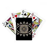 Eye Totem Geometry Pattern Poker Juego de mesa de diversión de tarjeta mágica