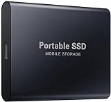 VALORCASA Disco duro externo de 4 TB, SSD portátil externo, disco duro para ordenador, USB 3.0 ultra delgado tipo C con USB-A, Mac, portátil (negro-4 tb)