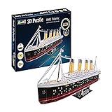Revell 3D Puzzle- Probablemente el Barco más Famoso del Mundo, RMS Titanic con iluminación LED Descubre 3D, diversión para jóvenes y Mayores, Color Coloreado (154)