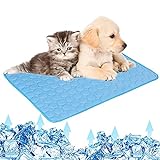 GLAITC Alfombrilla de enfriamiento para Mascotas Perro Gato Alfombrilla de enfriamiento Material de Tela Plegable Lavable Almohadilla de enfriamiento para Mascotas Gatos,opción de 3 tamaños S