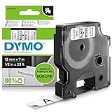 DYMO D1 etiquetas auténticas, impresión negra sobre fondo blanco, 12 mm נ7 m, etiquetas autoadhesivas para etiquetadoras LabelManager