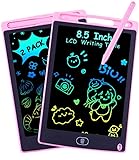 2 шт. 8,5-дюймовый ЖК-планшет для письма, детская волшебная доска, детский письменный планшет, 8,5-дюймовый ЖК-планшет, интерактивная цифровая доска, розовый + розовый