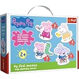 Trefl-Los encantadores Adorable Peppa Pig, de 3 a 6 Piezas, 4 Conjuntos, para niños a Partir de 2 años Puzzle, Color