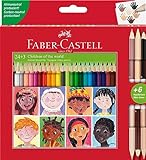 Faber-Castell - 511515 Boîte de 24 crayons. Couleurs + 3 Bicolores.