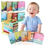 Lictin Libros Blandos para Bebé-Libros de Tela para Bebé Impermeable Sobre Aprendizaje y Educativo para Bebé con Certificación CE