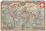 Educa - El Mundo, mapa político Miniature Puzzle, 1000 Piezas, multicolor (16764)