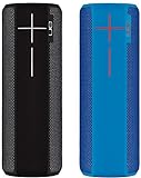 Ultimate Ears Boom 2 - Altavoz portátil individual (Bluetooth, 360 grados, impermeable, 15 horas de batería, resistente a golpes), Negro/Azul
