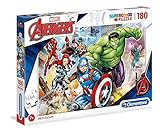 Clementoni - Puzzle infantil 180 piezas The Avengers, puzzle infantil superhéroes a partir de 7 años (29295 )