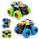Shayson Monster Trucks Pack de 2, Coches de Juguetes para niño 2 3 4 5 6 años, Coches de Carreras para Empujar con Rotación De 360 Grados, Camión de Juguete para niños, Regalos para niños